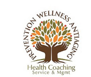 PREVENTION WELLNESS ANTIAGING HEALTH COACHING SERVICE & MGMT logo