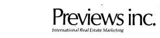 PREVIEWS INC. INTERNATIONAL REAL ESTATE MARKETING logo