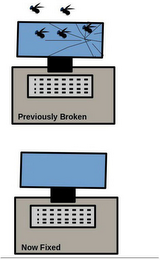PREVIOUSLY BROKEN NOW FIXED logo