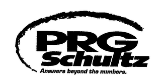 PRG SCHULTZ ANSWERS BEYOND THE NUMBERS. logo