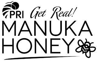 PRI GET REAL! MANUKA HONEY logo