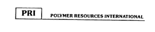 PRI POLYMER RESOURCES INTERNATIONAL logo