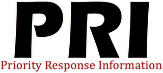 PRI PRIORITY RESPONSE INFORMATION logo