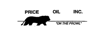 PRICE OIL INC. "ON THE PROWL" logo