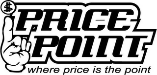 $ PRICE POINT WHERE PRICE IS THE POINT logo
