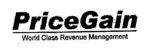 PRICEGAIN WORLD CLASS REVENUE MANAGEMENT logo