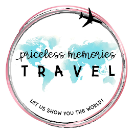 PRICELESS MEMORIES TRAVEL LET US SHOW YOU THE WORLD! logo