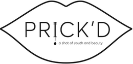 PRICK'D A SHOT OF YOUTH AND BEAUTY logo