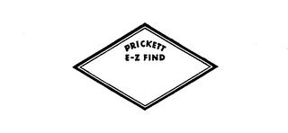 PRICKETT E-Z FIND logo