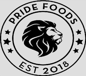 PRIDE FOODS EST 2018 logo