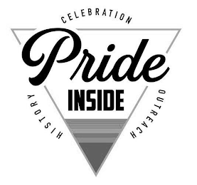 PRIDE INSIDE CELEBRATION OUTREACH HISTORY logo
