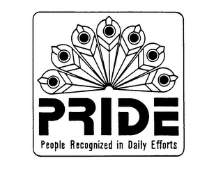 PRIDE PEOPLE RECOGNIZED IN DAILY EFFORTS logo