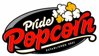PRIDE POPCORN ESTABLISHED 2021 logo
