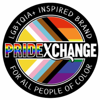 PRIDEXCHANGE LGBTQIA+ INSPIRED BRAND FOR ALL PEOPLE OF COLOR logo