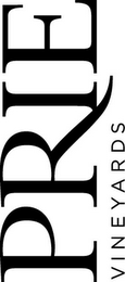 PRIE VINEYARDS logo