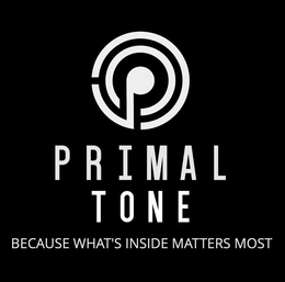 PRIMAL TONE BECAUSE WHAT'S INSIDE MATTERS MOST logo