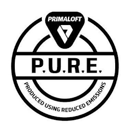 PRIMALOFT P P.U.R.E. PRODUCED USING REDUCED EMISSIONS logo