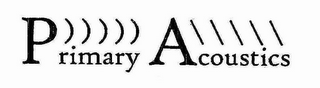 PRIMARY ACOUSTICS