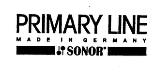 PRIMARY LINE MADE IN GERMANY SONOR logo