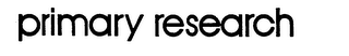 PRIMARY RESEARCH logo