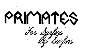 PRIMATES FOR SURFERS BY SURFERS logo