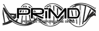PRIMD PREMIUM PERFORMANCE DRINK logo