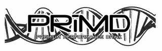 PRIMD PREMIUM PERFORMANCE DRINK logo