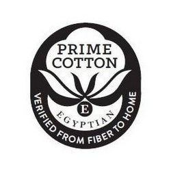 PRIME COTTON E EGYPTIAN VERIFIED FROM FIBER TO HOME logo