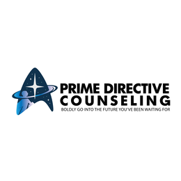 PRIME DIRECTIVE COUNSELING BOLDLY GO INTO THE FUTURE YOU'VE BEEN WAITING FOR logo