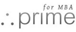 PRIME FOR MBA logo