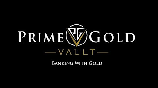 PRIME GOLD PG VAULT BANKING WITH GOLD logo