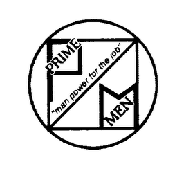 PRIME MEN "MAN POWER FOR THE JOB" logo