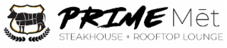 PRIME MET STEAKHOUSE + ROOFTOP LOUNGE" logo