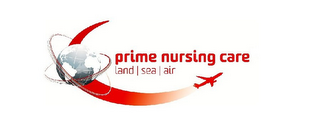 PRIME NURSING CARE LAND SEA AIR logo