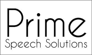 PRIME SPEECH SOLUTIONS logo