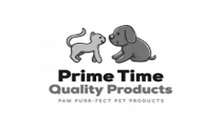 PRIME TIME QUALITY PRODUCTS PAW PURR-FECT PET PRODUCTS logo