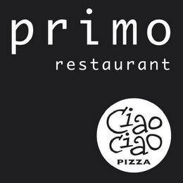 PRIMO CIAO CIAO RESTAURANT PIZZA logo
