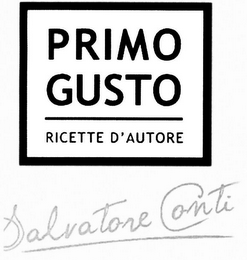 PRIMO GUSTO RICETTE D'AUTORE SALVATORE CONTI logo