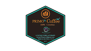 PRIMO'S CBD COFFEE 100% COLOMBIAN logo