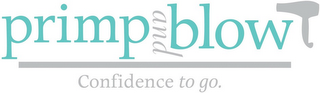PRIMP AND BLOW CONFIDENCE TO GO logo