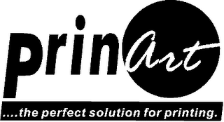 PRINART ....THE PERFECT SOLUTION FOR PRINTING. logo