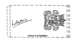 PRINCE M. DE BOURBON DEVS ET CARITAS logo