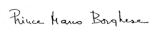 PRINCE MARCO BORGHESE logo