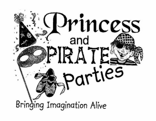 PRINCESS AND PIRATE PARTIES BRINGING IMAGINATION ALIVE logo
