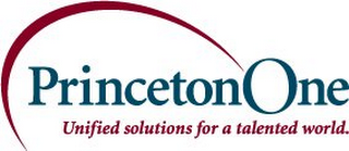 PRINCETONONE UNIFIED SOLUTIONS FOR A TALENTED WORLD. logo