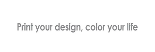 PRINT YOUR DESIGN, COLOR YOUR LIFE logo