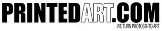 PRINTEDART.COM WE TURN PHOTOS INTO ART logo