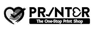 PRINTER THE ONE-STOP PRINT SHOP logo