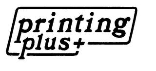 PRINTING PLUS + logo