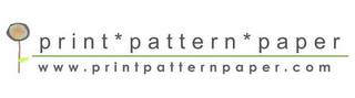 PRINT*PATTERN*PAPER WWW.PRINTPATTERNPAPER.COM logo
